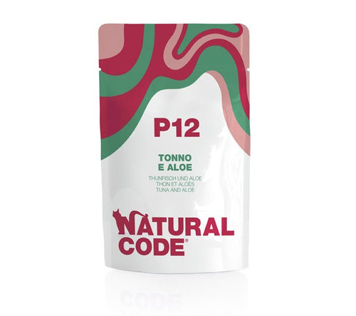 Natural Code Bustina P12 Tonno e Aloe per Gatti Adulti 70gr