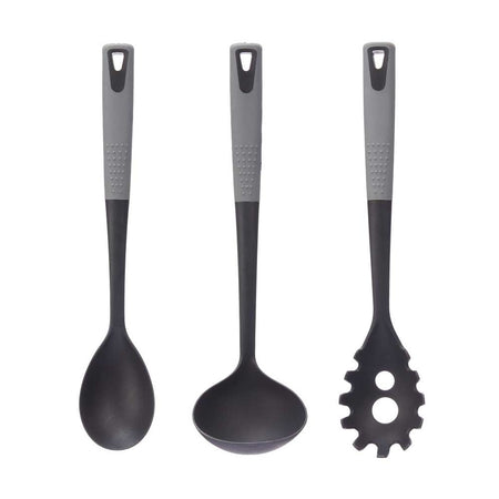 Kit 5pz Utensili Cucina Mestoli in Polipropilene Manico Soft Antiaderenti