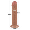 Dildo Realistico Sliding-Skin Dong 8.0 Brown