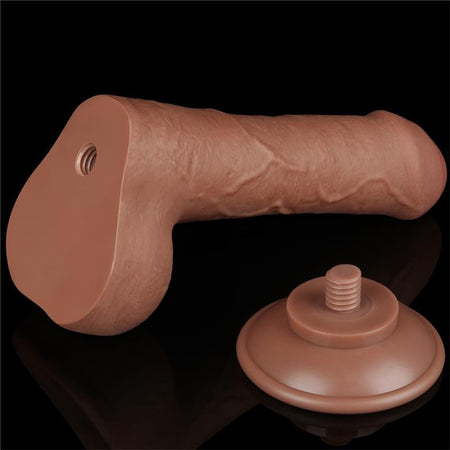 Dildo Realistico Sliding-Skin Dong 7.0 Brown