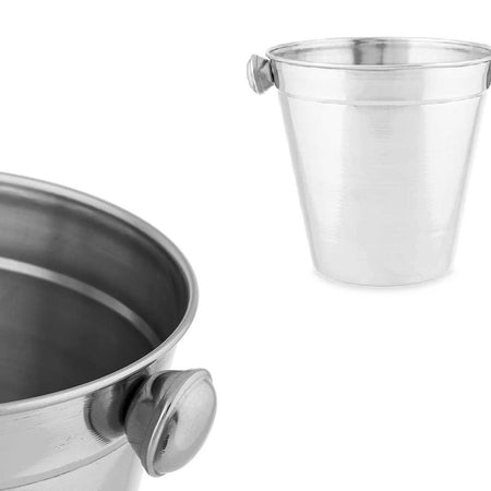 Set 5pz Preparazione Cocktail Secchiello Shaker e Accessori Acciaio Inox Kit Barman