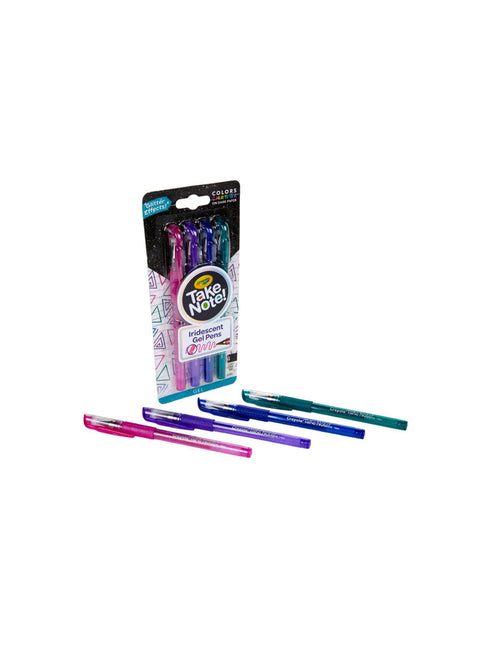 Take note 4 penne gel colori iridescenti
