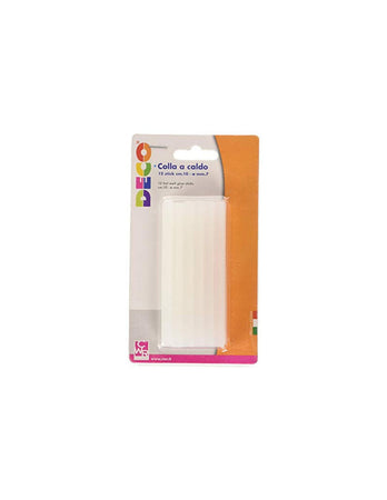 Colla a caldo per pistola d.7mm blister 12 pezzi