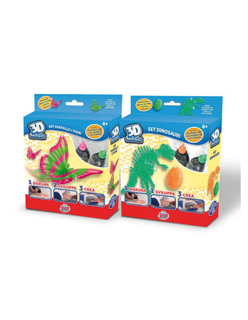 Laboratorio 3D Refill crea farfalle e dinosauri Grandi Giochi