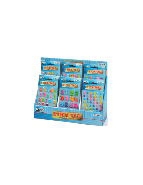 Stickers 3D Lettere o Numeri