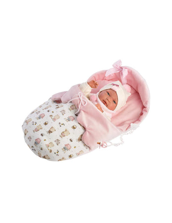 Reborn Vinile Nica 40cm con Sacco Nanna