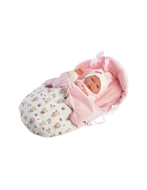 Reborn Vinile Nica 40cm con Sacco Nanna