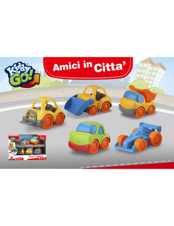 KiddyGO Amici in Citta' set 5 veicoli