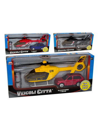 Veicoli Citta' Elicottero e Auto Kidz Corner