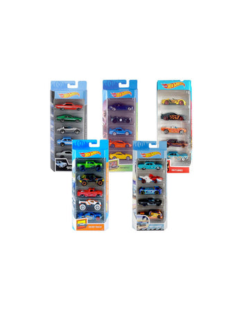 Hot Wheels pack 5 veicoli Mattel