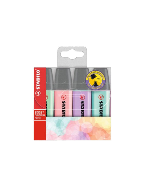 Evidenziatore Stabilo Boss Pastel 4 pezzi