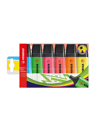 Evidenziatori Stabilo Boss Blister 6 pezzi