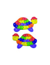 Tartaruga Puzzle con lettere e numeri in legno