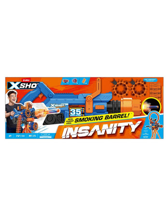 X-Shot Insanity Barrel Effetto Fumo 72 Dardi