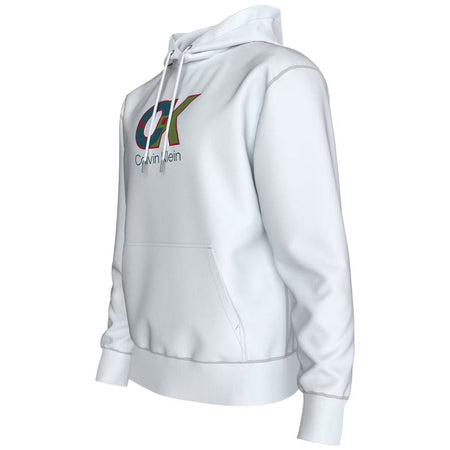 Calvin Klein felpa bianca con cappuccio LV04LD240GYAF