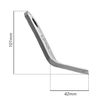 Coltello a Y altezza 42mm lunghezza 114mm