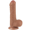 Dildo Realistico Sliding-Skin Dong 7.0 Brown