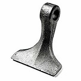 Mazza trincia lunghezza 126mm larghezza 120mm con foro Ø 25,5mm adattabile a originale Agrimaster