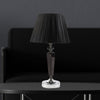 Lampada linea Crystal in Metallo Nero e gambo sfaccettato in Vetro 26 x 46 Cm Mercury 15023