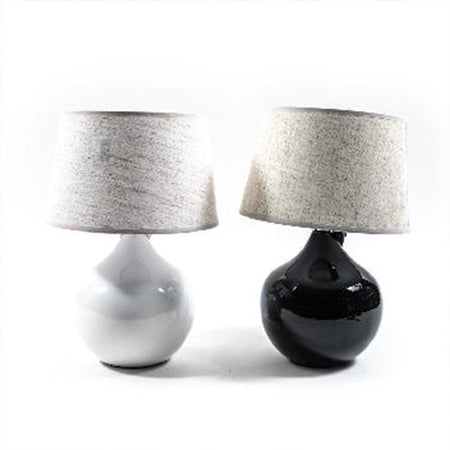 Lampada con Base in Ceramica H39 x 27Cm Colore Casuale Mercury 36220