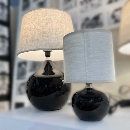 Lampada con Base in Ceramica H39 x 27Cm Colore Casuale Mercury 36220