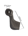 Mazza trincia 137x100mm attacco 40mm e foro 16,5mm