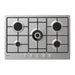 PIANO COTTURA A GAS 5 FUOCHI 75CM A INOX