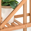 Scaffale Libreria Porta Piante in legno bambù 62x25 H 103 cm Funzionale ed Elegante