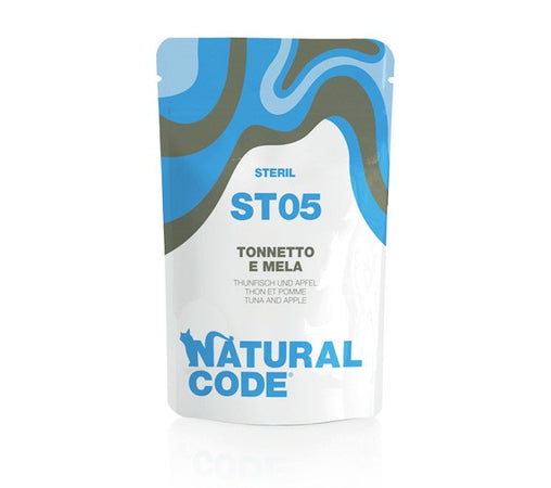 Natural Code Bustina ST05 Tonnetto e Mela per Gatti Sterilizzati 70gr