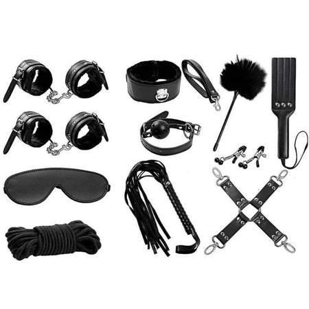 Kit Bondage BDSM Set da 11 Colore Nero