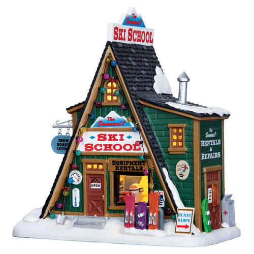 La scuola di sci Summit, edificio luminoso per villaggio di Natale in Porcellana‎