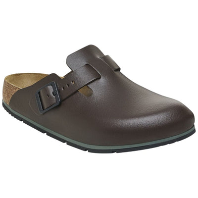 Sabot donna Birkenstock Boston Pro marrone in pelle 1026189