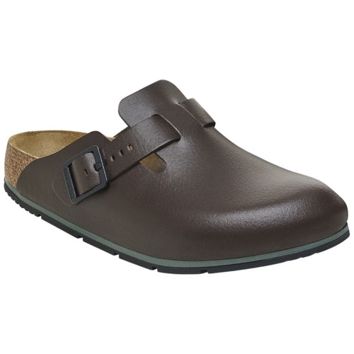 Sabot donna Birkenstock Boston Pro marrone in pelle 1026189