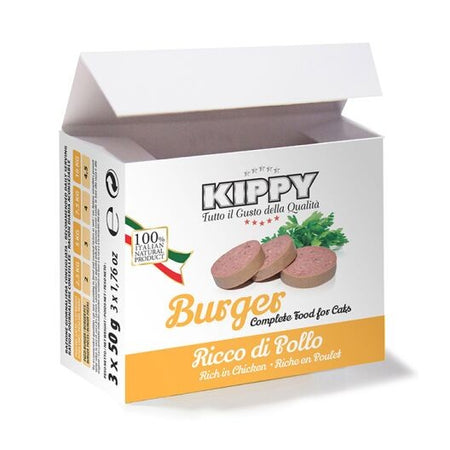Kippy Burger gusto Pollo per Gatti Adulti 3X50gr