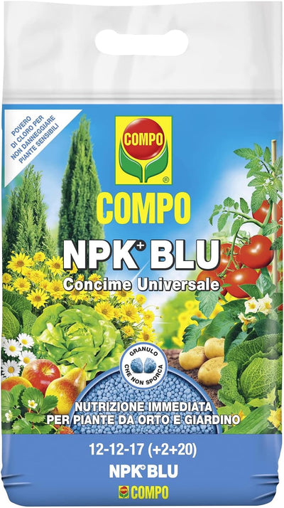 Concime in granuli Universale COMPO NPK+BLU piante orto frutta in sacco da 4 kg