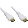 Techly Cavo Hdmi 0,5 Metri Terminali Oro Ethernet 4k Bianco Retail