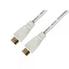 Techly Cavo Hdmi 0,5 Metri Terminali Oro Ethernet 4k Bianco Retail