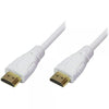 Techly Cavo Hdmi 0,5 Metri Terminali Oro Ethernet 4k Bianco Retail
