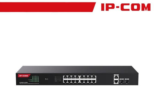 IP-COM 18GE+2SFP Ethernet Unmanaged Switch With 16-Port PoE - G1120P-16-250W