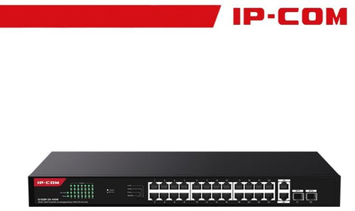 IP-COM 26GE+2SFP Ethernet Unmanaged Switch With 24-Port PoE - G1128P-24-410W