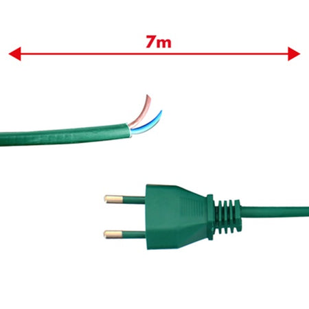 FOLLETTO VK116- 117 -120 - 121 -122 CAVO ELETTRICO CON SPINA ITALIA LUNGO 7 MT