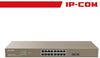 IP-COM Switch PoE Rack Cloud Managed L2 16 Port GE + 2SFP - G3318P-16-250W