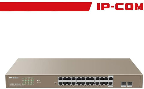 IP-COM Switch PoE Cloud Managed 24 port GE + 2SFP - G3326P-24-410W