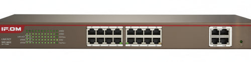 Switch managed 16 porte 100M+2 port Gigabit TP/SFP Combo PoE