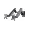 Staffa a Muro con Molla a Gas per due Monitor 17-32''