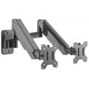 Staffa a Muro con Molla a Gas per due Monitor 17-32''