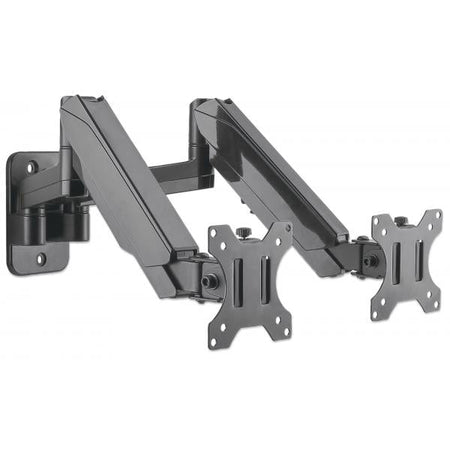 Staffa a Muro con Molla a Gas per due Monitor 17-32''