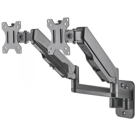 Staffa a Muro con Molla a Gas per due Monitor 17-32''