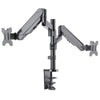Supporto da Scrivania Doppio Monitor 17-32'' con molla a gas Nero