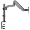 Manhattan 461580 Supporti a parete per TV 81,3 cm [32] Scrivania Grigio (TV & Monitor Mount, Desk, Full Motion [Gas Spring], 1 screen, Screen Sizes: 10-27, Black, Clamp or Grommet Assembly,VESA 75x75